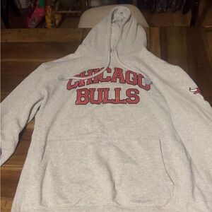 Mitchell & Ness Chicago Bulls Light Gray Hoodie